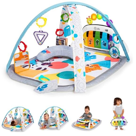 Baby Einstein 4-in-1 Kickin' Tunes Music and Language Play Gym and Piano Tummy - Picture 8 of 14